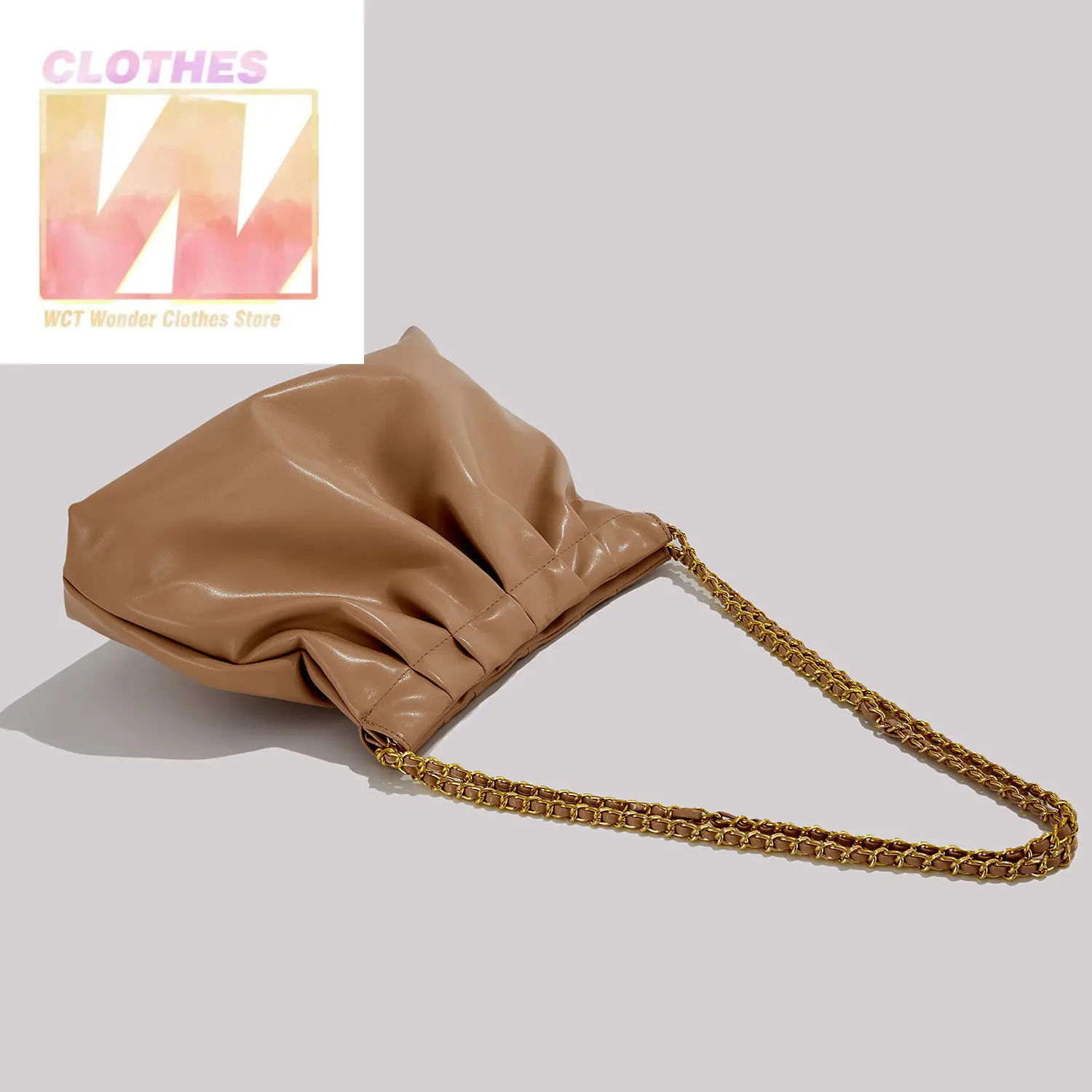 2023 New Trend Fashion Design Crossbody Bags for Women Mini Bucket Bag Crossbody Handbags Clutch Purse PU Leather Chain Bags