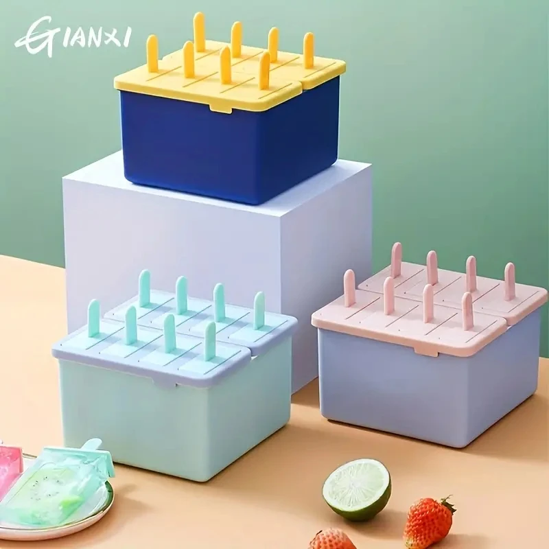 

Создайте вкусное домашнее мороженое с 8 шт. формочек для мороженого!