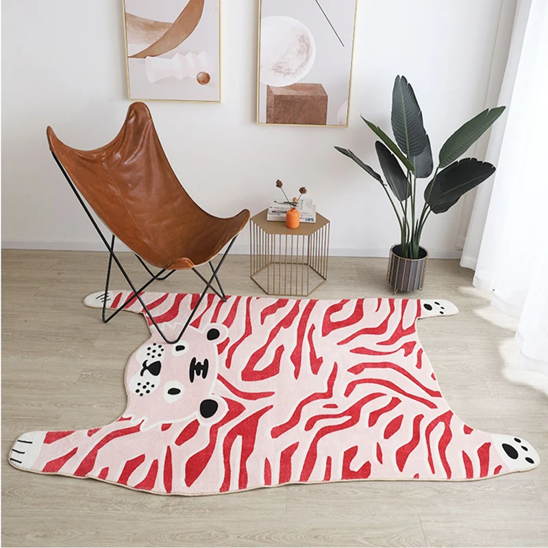 

Art Creative Tiger Carpet Comfortable Soft Bedroom Rug Luxury Living Room Decoration Carpets Balcony Rugs Porch Tapis Alfombra