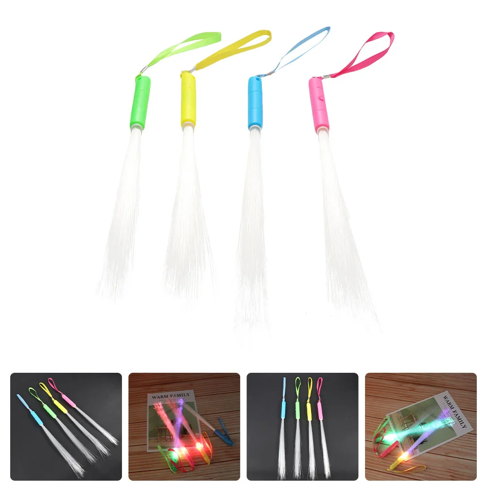 

Glow Stick Light Up Sticks Wand Whip Led Fiber Party Cheer Glowing Flashing Optic Toy Rave Dark The Wedding Whips Christmas Foam