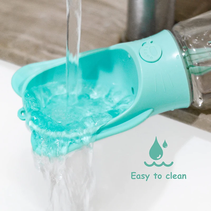 Портативная собачья бутылка для воды с пищевым контейнером прочный нетоксичный