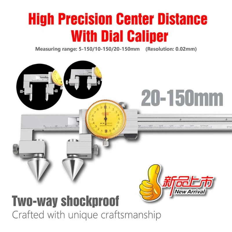 

High Precision Working Vernier Caliper Calipers With Scale Center Distance Stainless Steel Caliper Non-Standard Measuring Tools