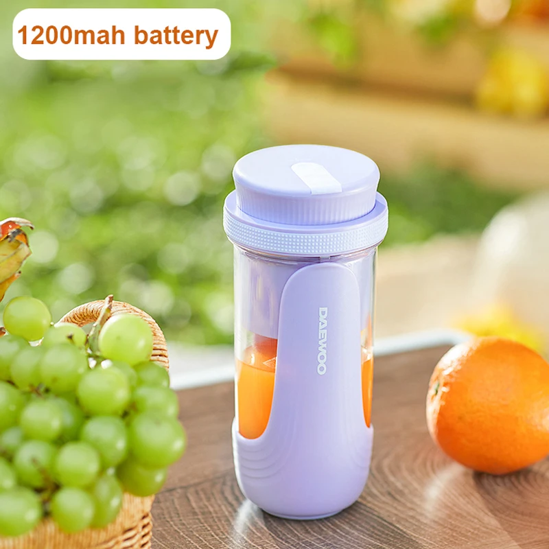 

300ML Portable Juicer Cup 16000rpm High Speed Stirring Mixer 1200mAh Battery USB Rechargeable Orange Lemon Fruit Juice Blender