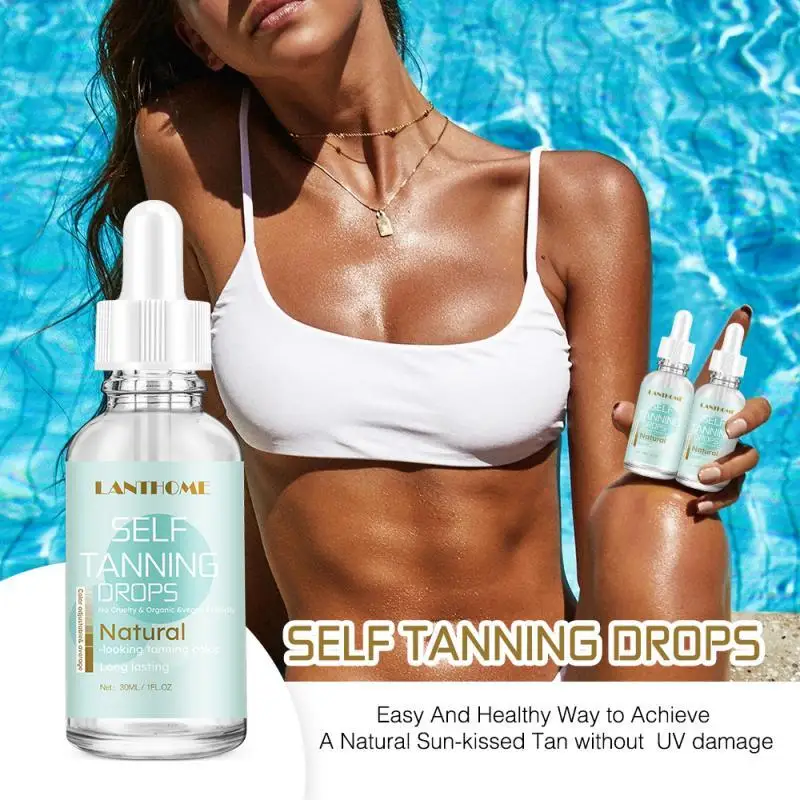 

Natural Tanning Oil Long Lasting No Trace 30ml Without UV Damage Self Tanning Drops Sun Cream Self Tanners 1pc