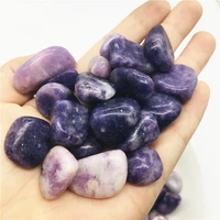 wholesale natural lilac lepidolite crystal tumbled bulk healing mineral specime gemstones gem