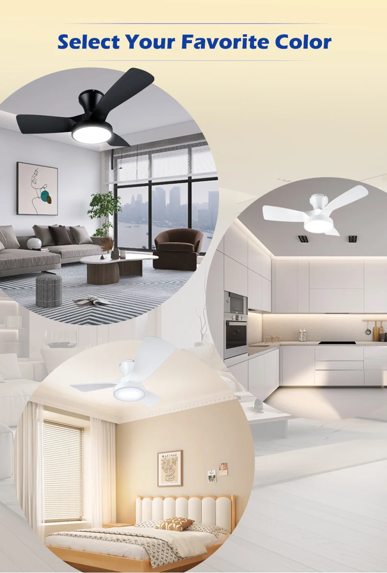 Вентилятор Потолочный с пультом дистанционного управления 12 В 32 дюйма