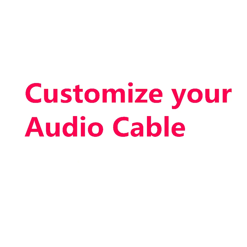 

1 Set of Customize Your Audio Cable Speaker Cable & Adapter
