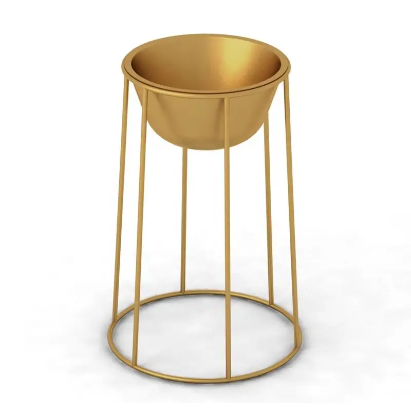

Factory sale steel flower and metal plant pot with stand cheap price