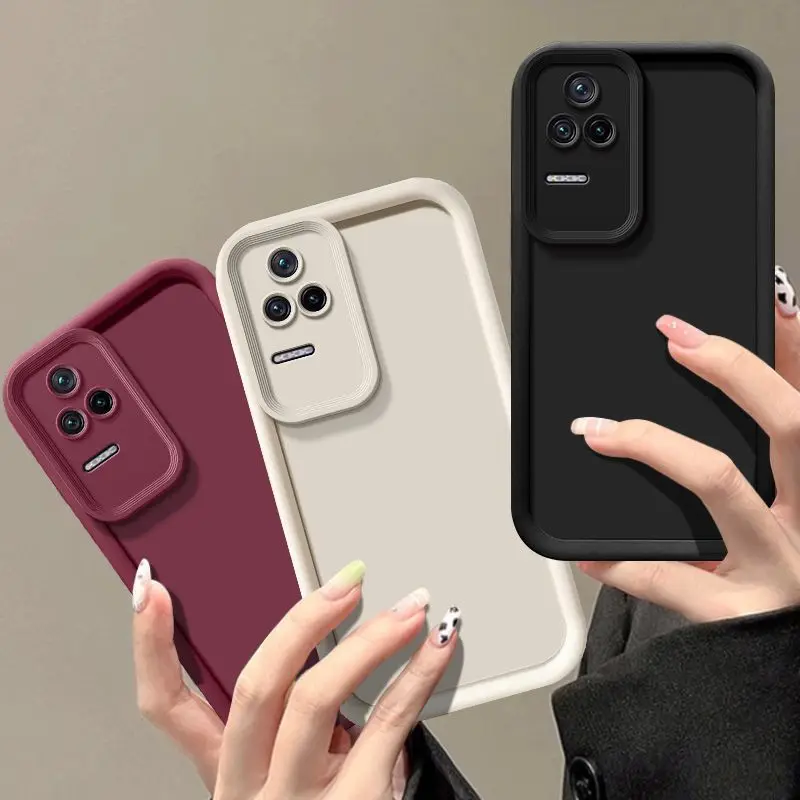 Фото Чехол для Xiaomi Poco F4, чехол для телефона Xiaomi Redmi K40S, полный пакет, матовый, мягкий защитный чехол с защитой от падения №1