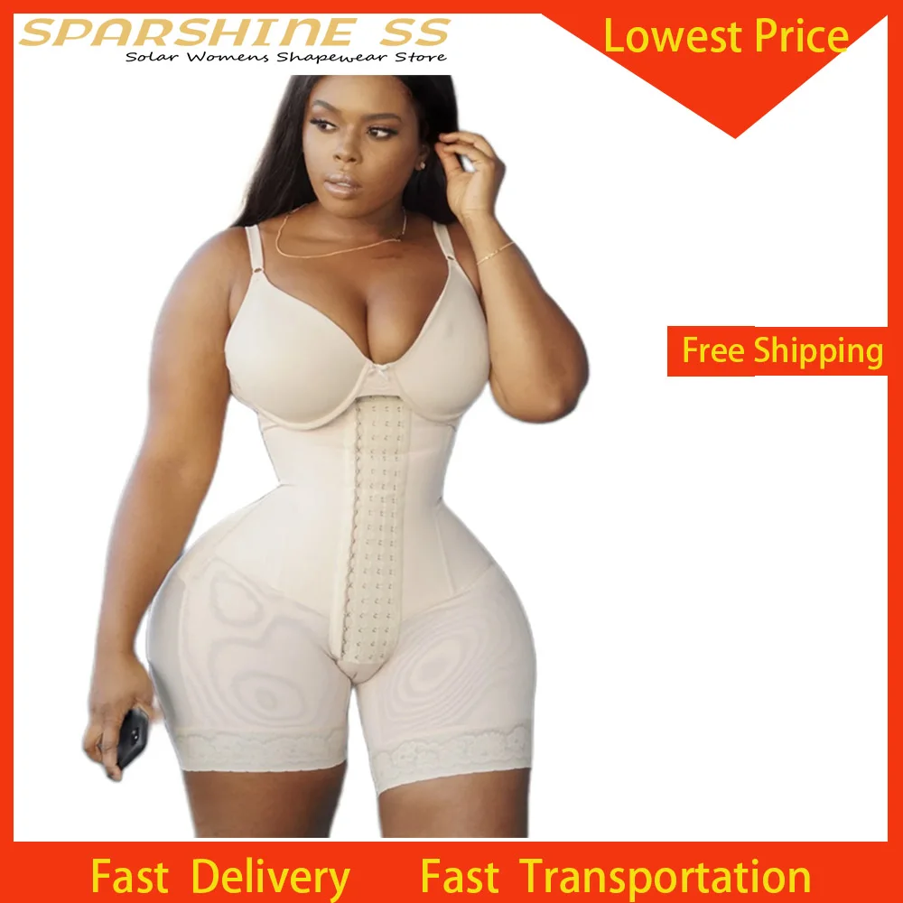 

Women's Strapless Breast Lifting Bodysuit Gusset Opening With Hooks High Waist Tummy Control Underwear with Butt Lifting Effect