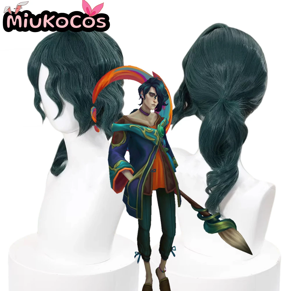 Фото В НАЛИЧИИ: Парик для косплея Hwei, парик для косплея MiukoCosplay Game Leagues №1