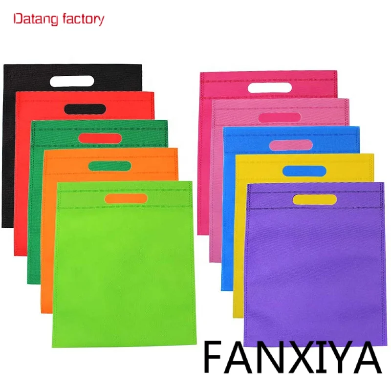 

Wholesale Customized Recycled Shopping Die Cut Non Woven Bag With Printing Logo
