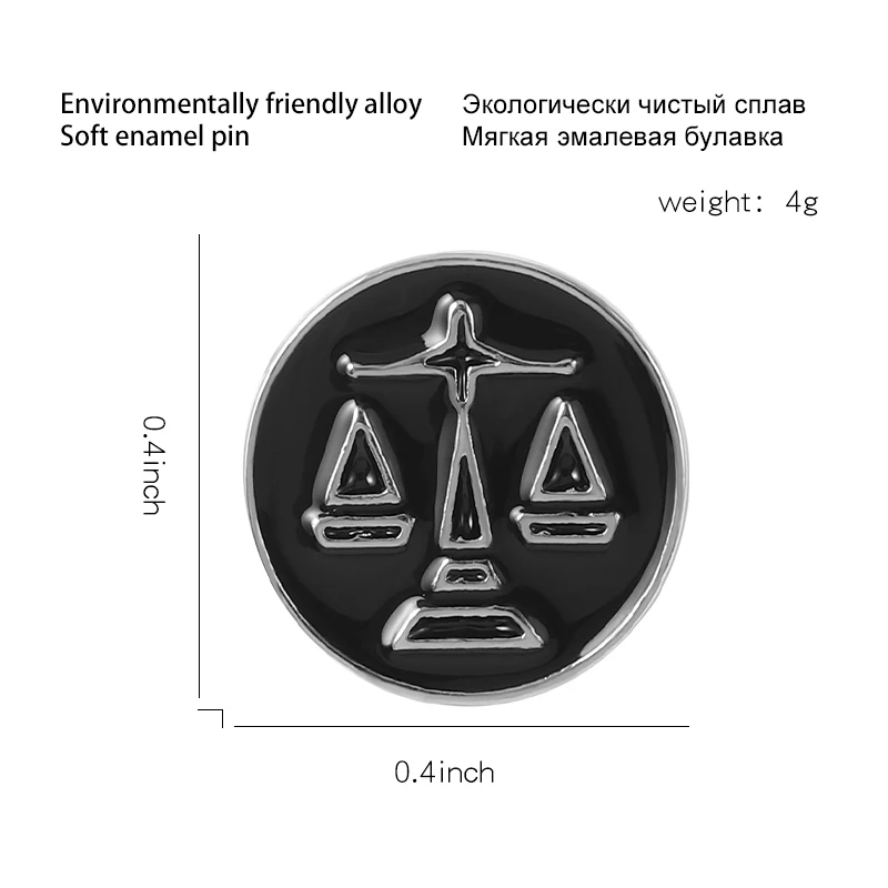 Геометрическая круглая эмалированная булавка Новая женская брошь в стиле ретро