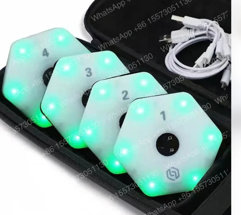 Тренажер для развития реакции и скорости Fitlight Blazepod (4 светильника + приложение) для баскетбола, футбола, бокса, гандбола и других видов спорта (art.: 3920dcba312eb) - 3920dcba312eb