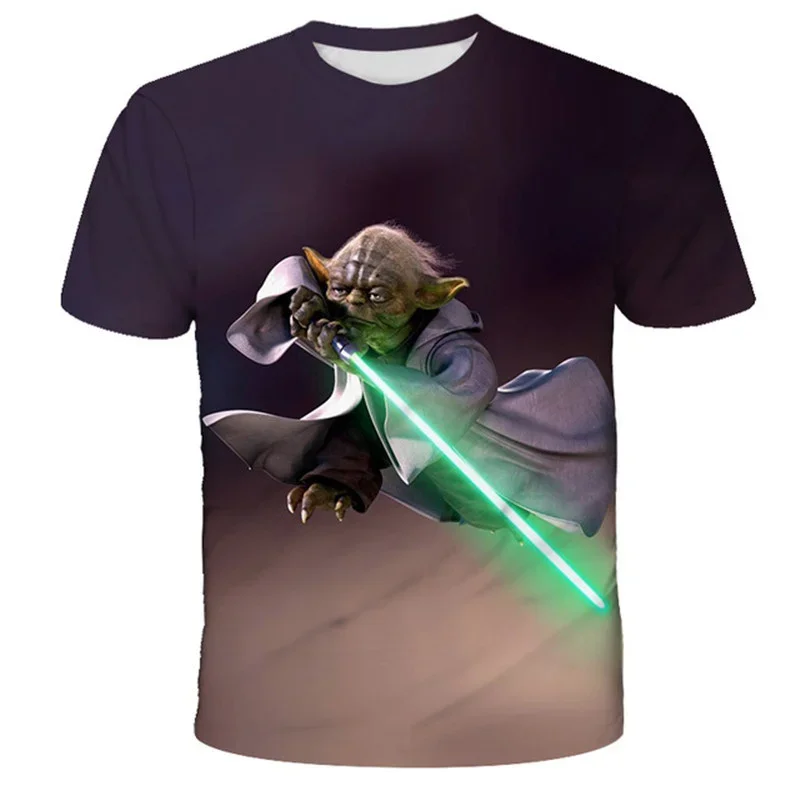 Детская Футболка Yoda Mandalorian Для Мальчиков Уличная Одежда С Короткими Рукавами