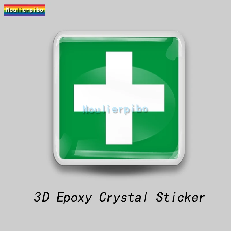 

3D автомобильная наклейка, стерео эпоксидная смола, красный крест, круглый швейцарский флаг, автомобильный купол, аксессуары, ПВХ, ноутбук, виниловое пианино, гитара, наклейка на телефон