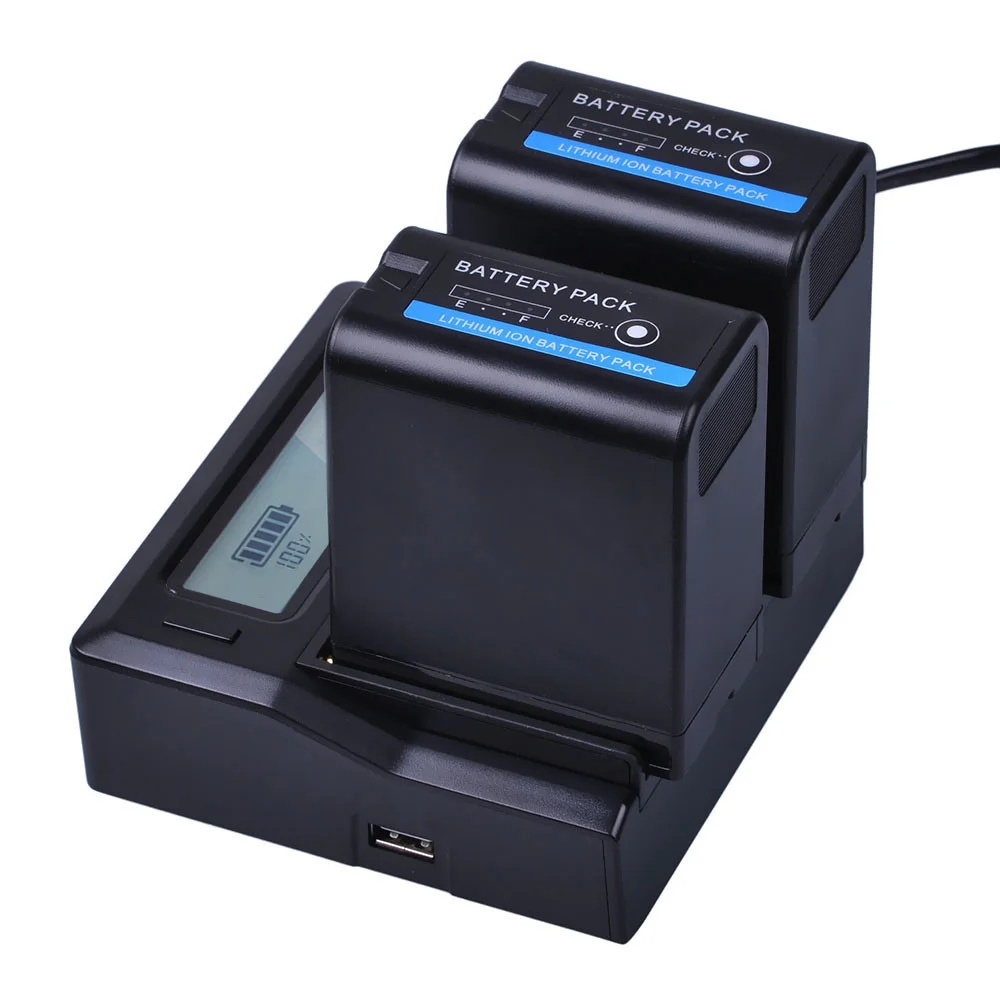Фото BP-U60 BPU60 5200 мАч Быстрое зарядное устройство с ЖК-дисплеем для Sony XDCAM EX PMW100 PMW150 №4