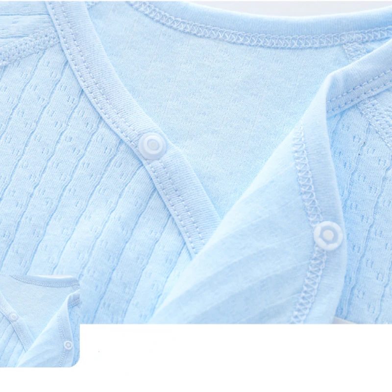 Baby Clothes Bodysuit Sweatshirt 100% Cotton Newborn Infant Toddler Long Sleeve Girls Boys Lace-up Onesie