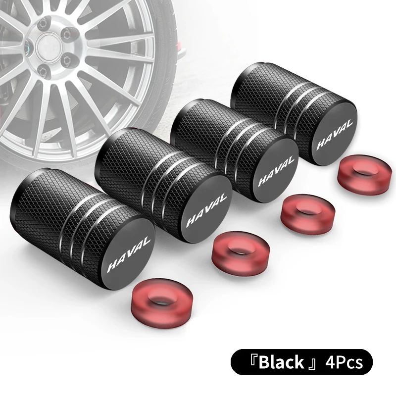 

4pcs Car Tire Valve Fluorescent Dustproof Tyre Valve Stem Caps For Haval H5 H7 H8 H9 M4 M6 F5 F9 F7X F7H H2S Jolion Great Wall