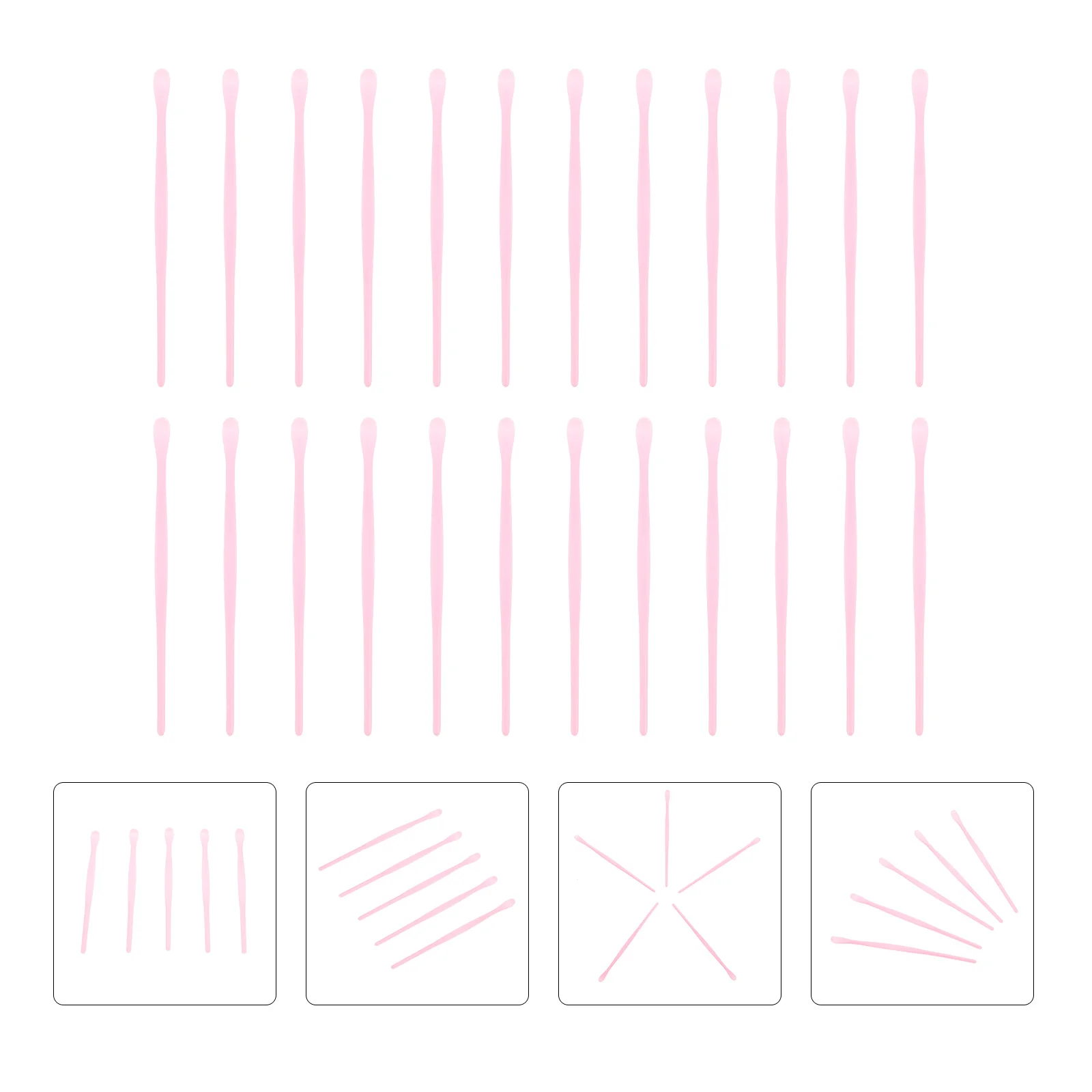 100 шт. одноразовые пинцеты для ушей палочки парикмахерской удочки путешествий