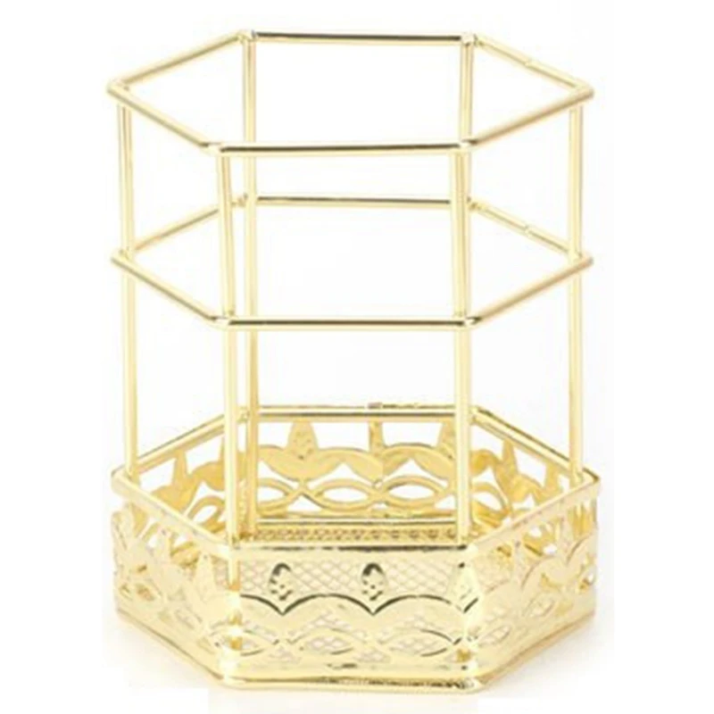 

Desktop Pen Holder, Makeup Brush Holder, Metal Wire Pen Cup Holder