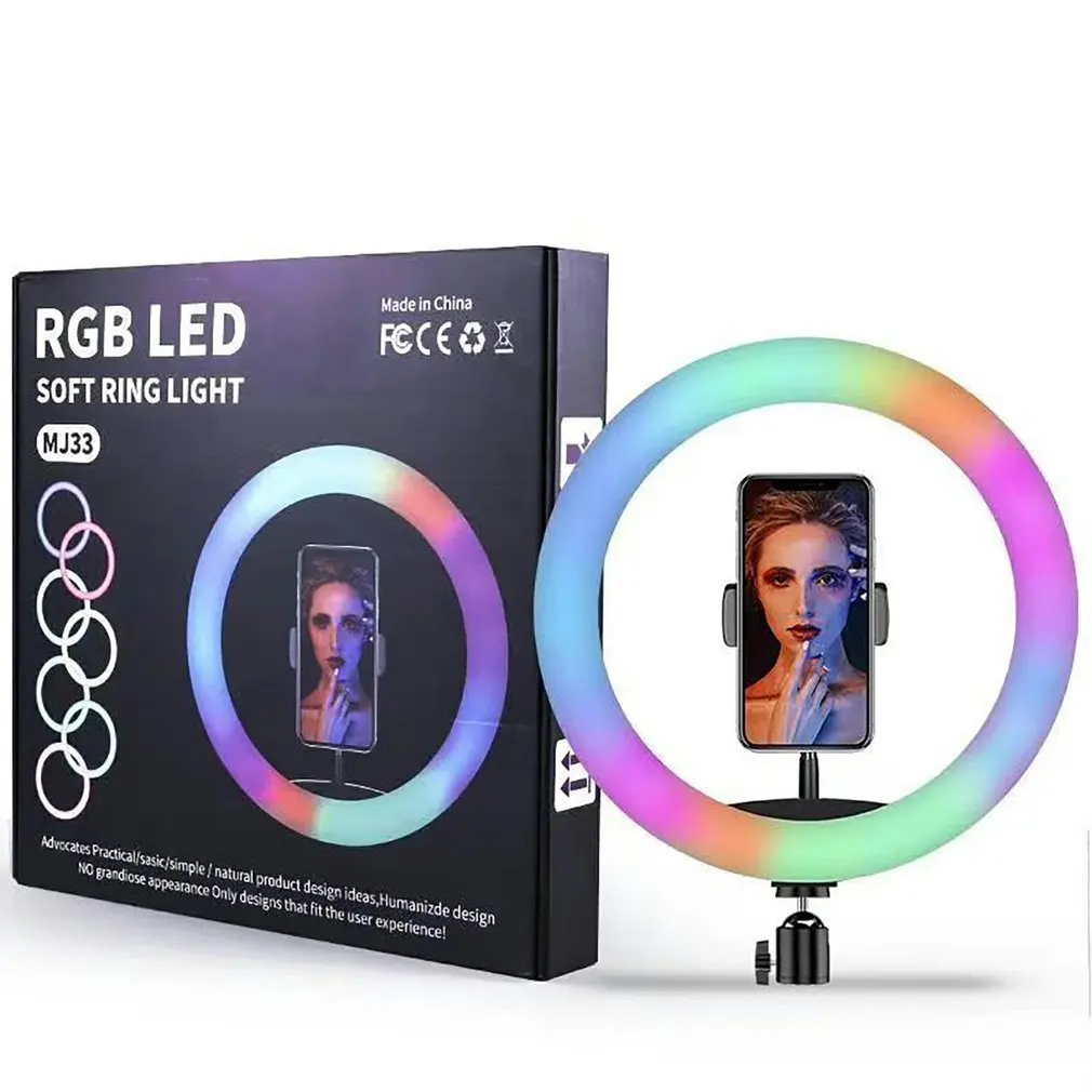 

Красочная кольцевая лампа RGB, ярсветильник лампа, USB-источник питания для быстрого потокового видео