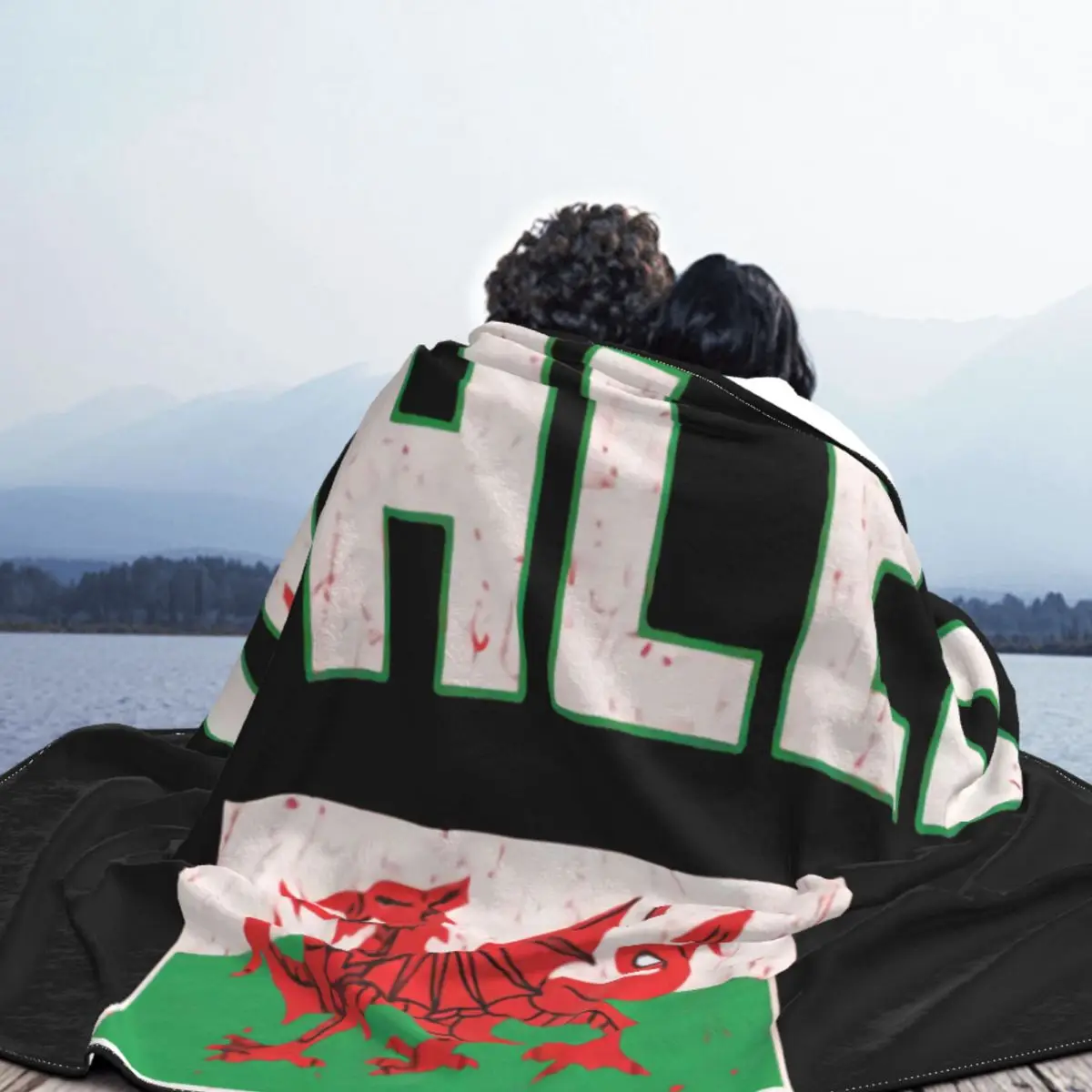 Мужское флаг Уэльса Threadrock Великобритания валлийский футбол диджей западный