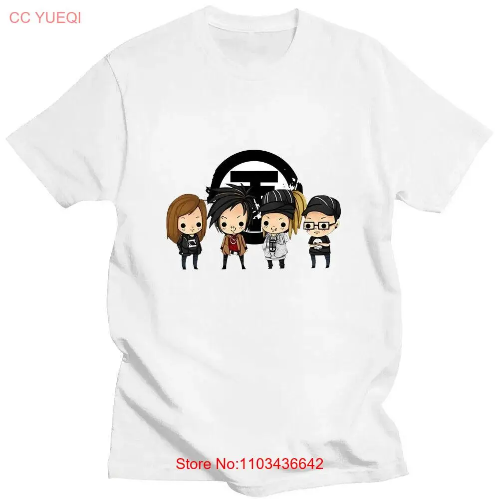 Футболки с мультяшным принтом Tokiohotel летние футболки из 100% хлопка коротким