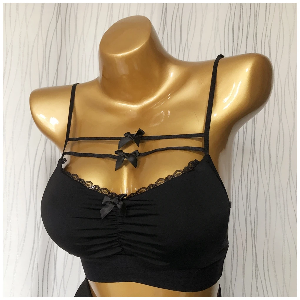 2024 New All-Match Inner wear Vest Elastic Scheming Design Sweet Small Backless Sling Tube Top