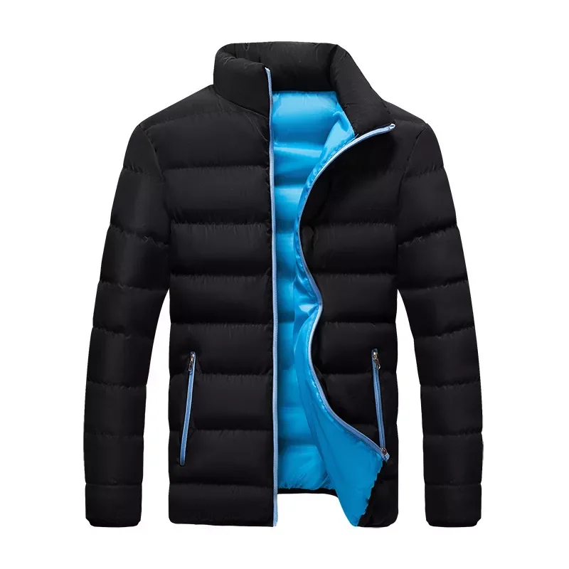 

2022New Windbreaker Cotton Padded Jacket Casual Sports Autumn Winter Men's Stand Collar Warm Thick Parkas Jacket 6XL