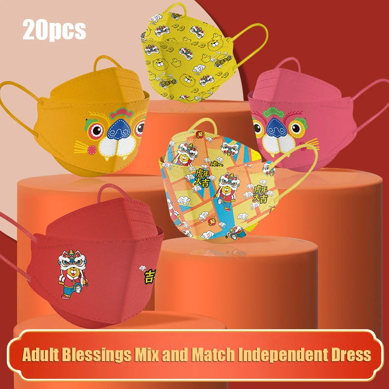 

20/100pcs Kn95 Mascarillas Fpp2 Homologada Europa Fish Ffp2 Mask Negras Masque Ffp2 Mascarillas Filtros Face Mask Mascherina