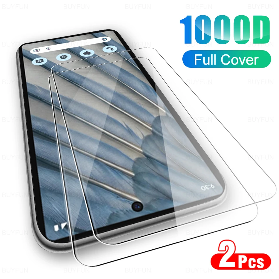 

2PCS 1000D Tempered Screen Glass For Google Pixel 7a 7 Protector Glass 6a 6 Pixel7 pixel6 pixel6a pixel7a Case Shield Guard Film