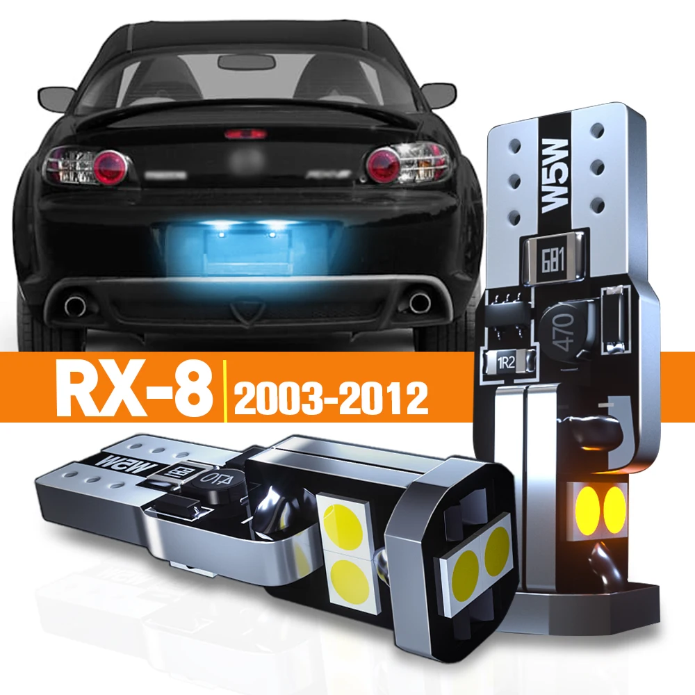 

2x LED License Plate Light For Mazda RX-8 RX 8 RX8 SE FE 2003 2004 2005 2007 2008 2009 2010 2011 2012 Accessories Canbus Lamp