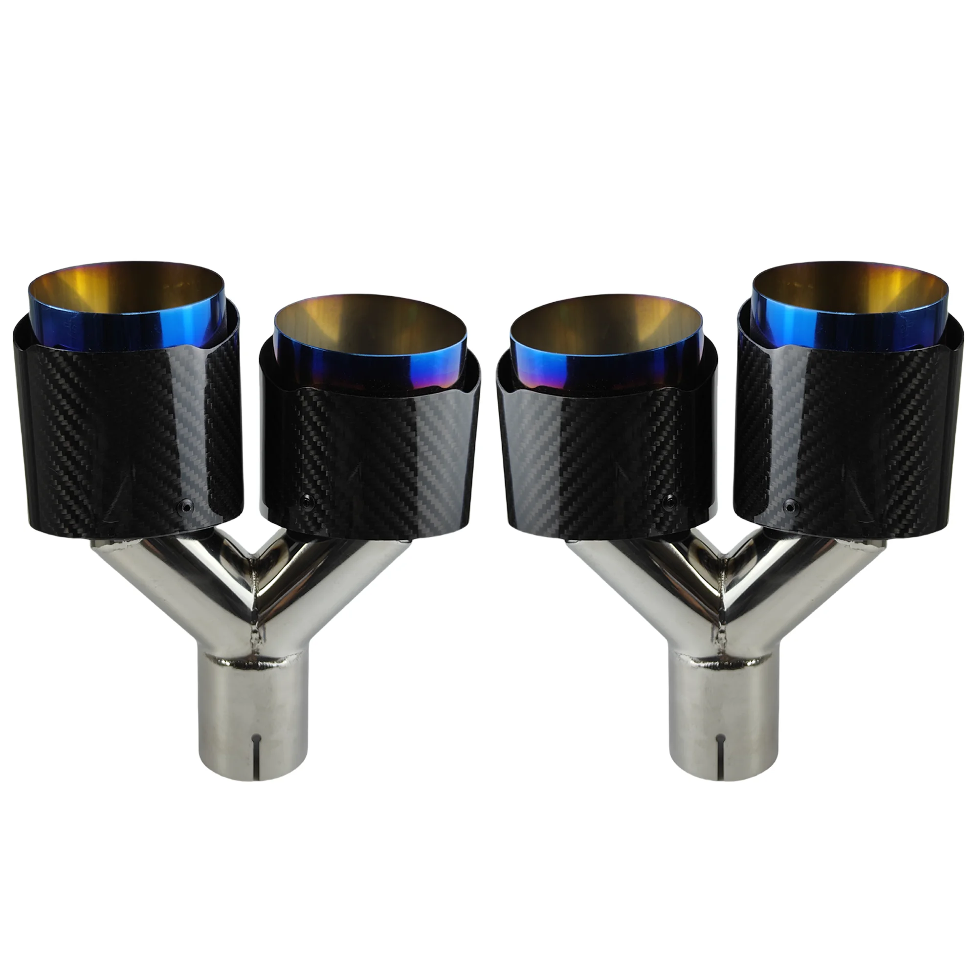 1 шт. универсальный автомобильный глушитель из углеродного волокна для хвоста