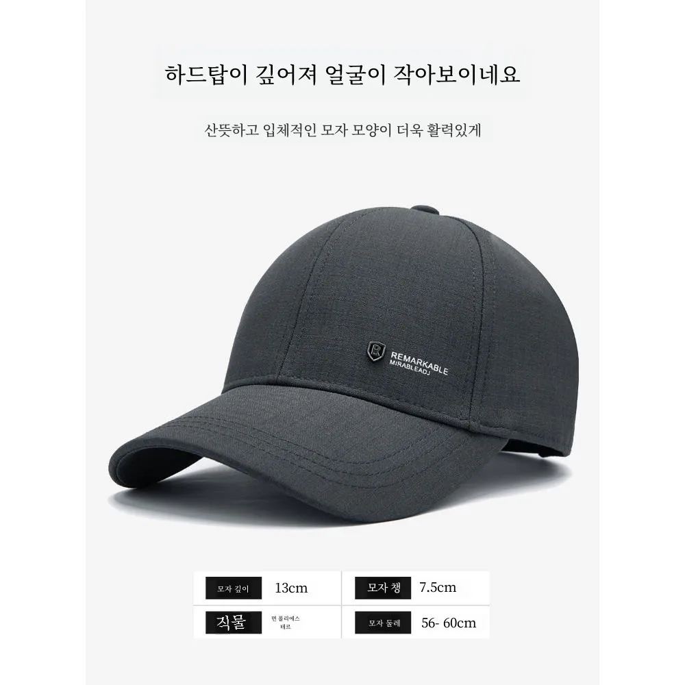 Мужская осенне-зимняя шапка 0927h2024 Новая бейсболка с удлиненными полями жестким