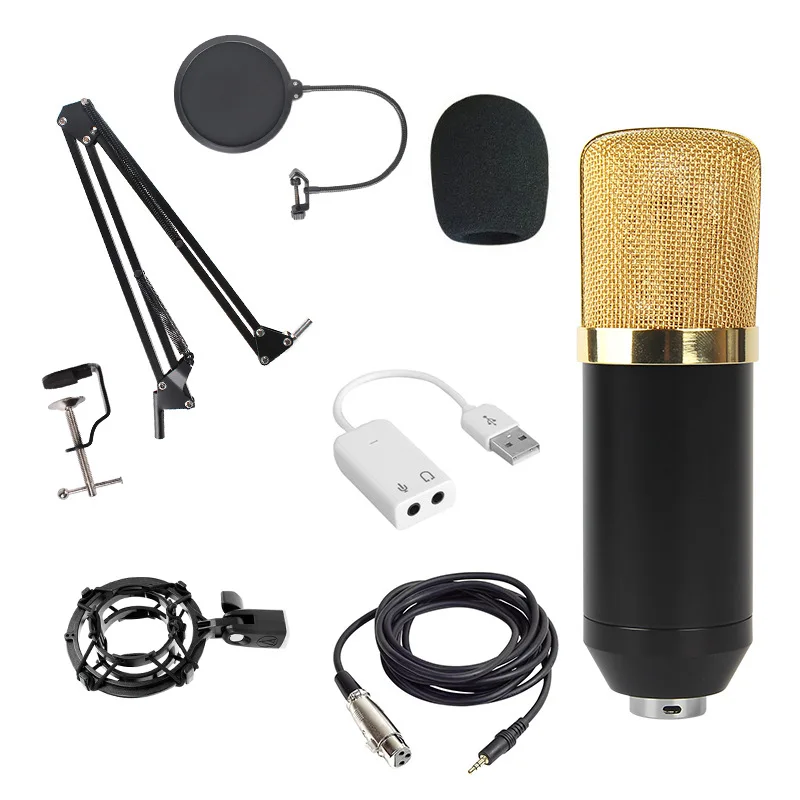 

Microfone Bm 800 Studio Microphone Professional Microfone Bm800 Condenser Sound Recording Microphone For Computer Mic Bm-800