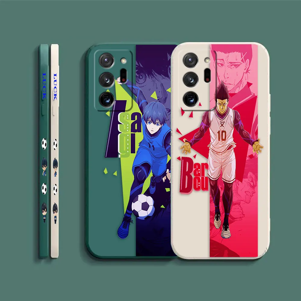 Case For Samsung Galaxy A90 A80 A70 A60 A50 A40 A30 A20S A20 Note 20 10 M33 Pro Plus Lite Ultra 4G 5G Case  Fookball B-BLUE LOCK