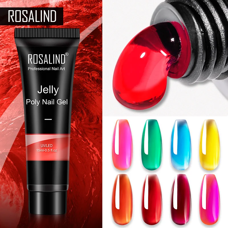 ROSALIND – vernis à ongles en polyacrylique  Gel de construction hybride  Soak-Off UV LED