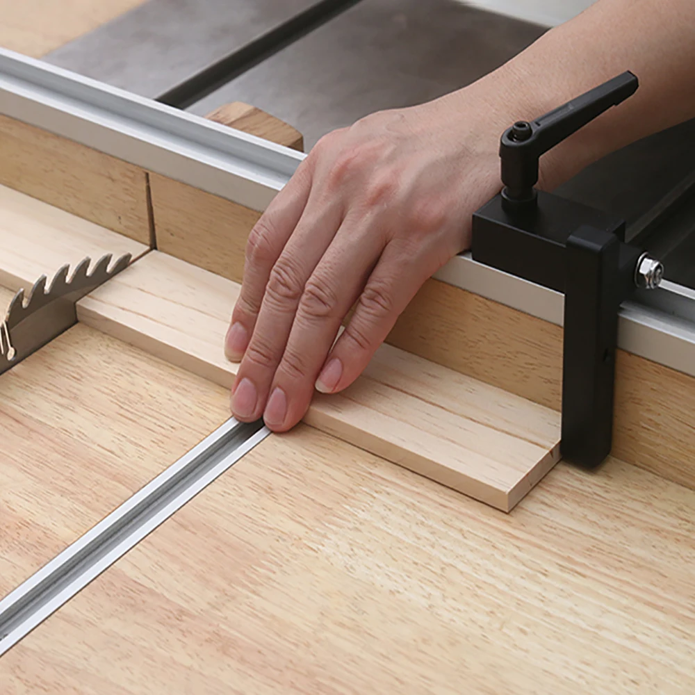 

Standard Miter Track Stop Aluminium Alloy T-slot Slide Track Miter Track Stop Track Limit Woodworking Tool for workbench Router