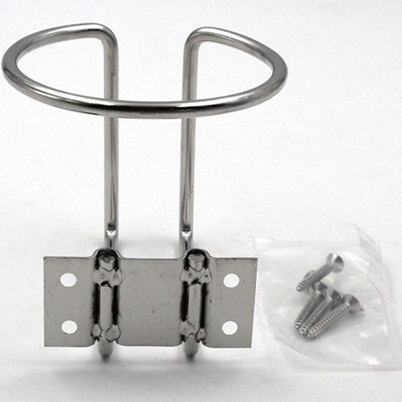 

2 Pcs Universal Drinks Holders Stainless Steel Ring Cup Drink Rack Home Hardware