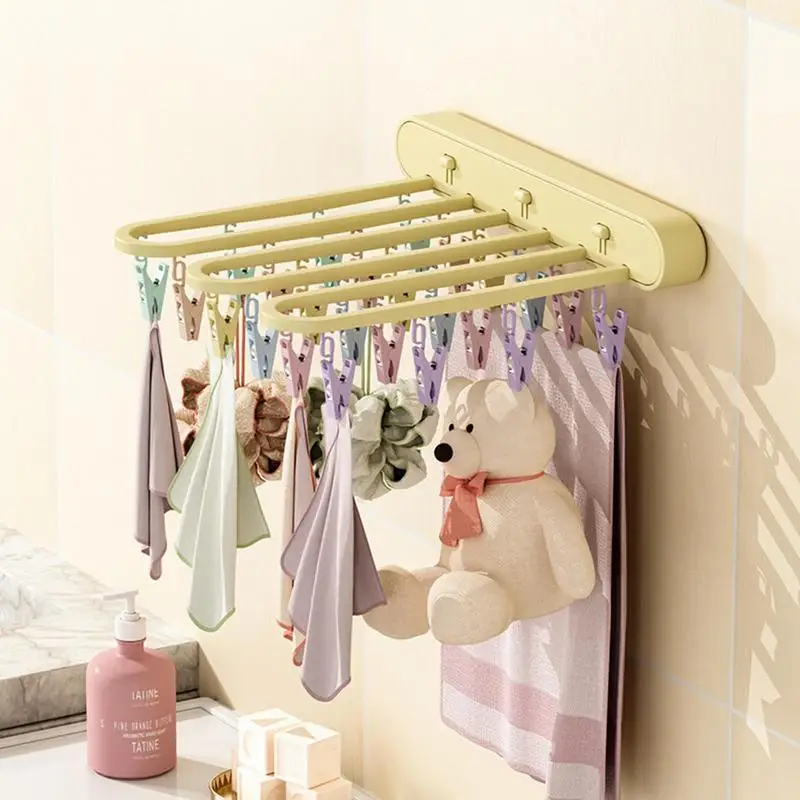 Сушилка для носков Складная сушилка Вешалка белья Экономия места Дренажная