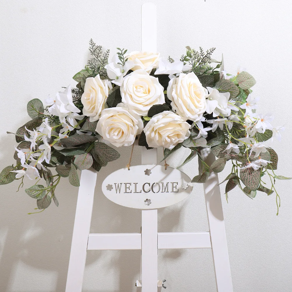 

76cm Artificial Flowers Hanging Rose Vine for Home Wedding Party Balcony Decor DIY Hanging Garland Artificial Plants Fake Flower
