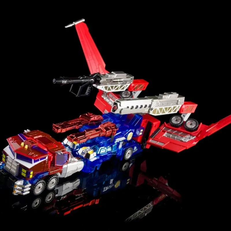 Фото В наличии TR-02EX Star Commander Animation Siege Cyber Fall Qingtian OP Прозрачная трансформирующаяся игрушка, коллекционный подарок. №5
