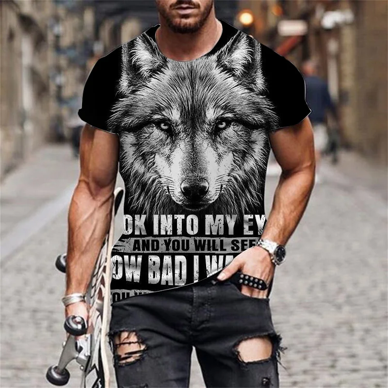 

Мужская футболка, Мужская футболка Kanye, 3d принт волка, животный принт, толстовка, дорогая Эстетическая футболка Rage