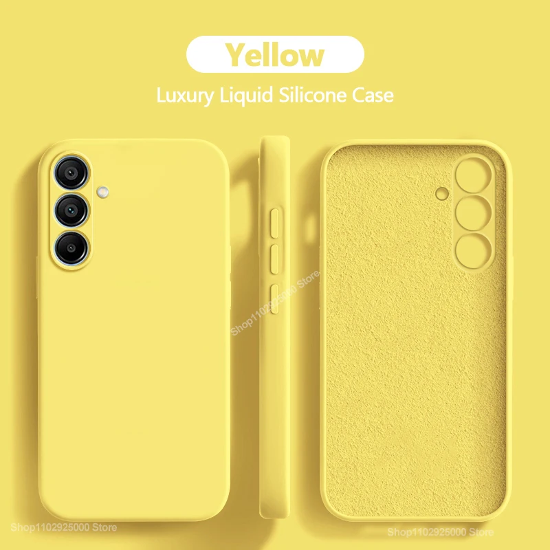 чехол на Samsung Galaxy A15 роскошные оригинальные чехлы из жидкого силикона для