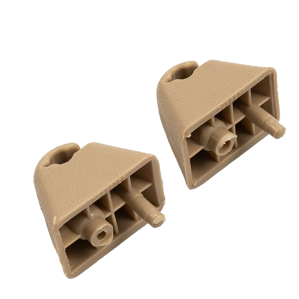 

2pcs Auto Sun Visor Clip Hook Holder 1438336 For Vivaro A 2001-2015 For Carlton 1987-1993 ABS Beige Car Interior Sunvisor Clips