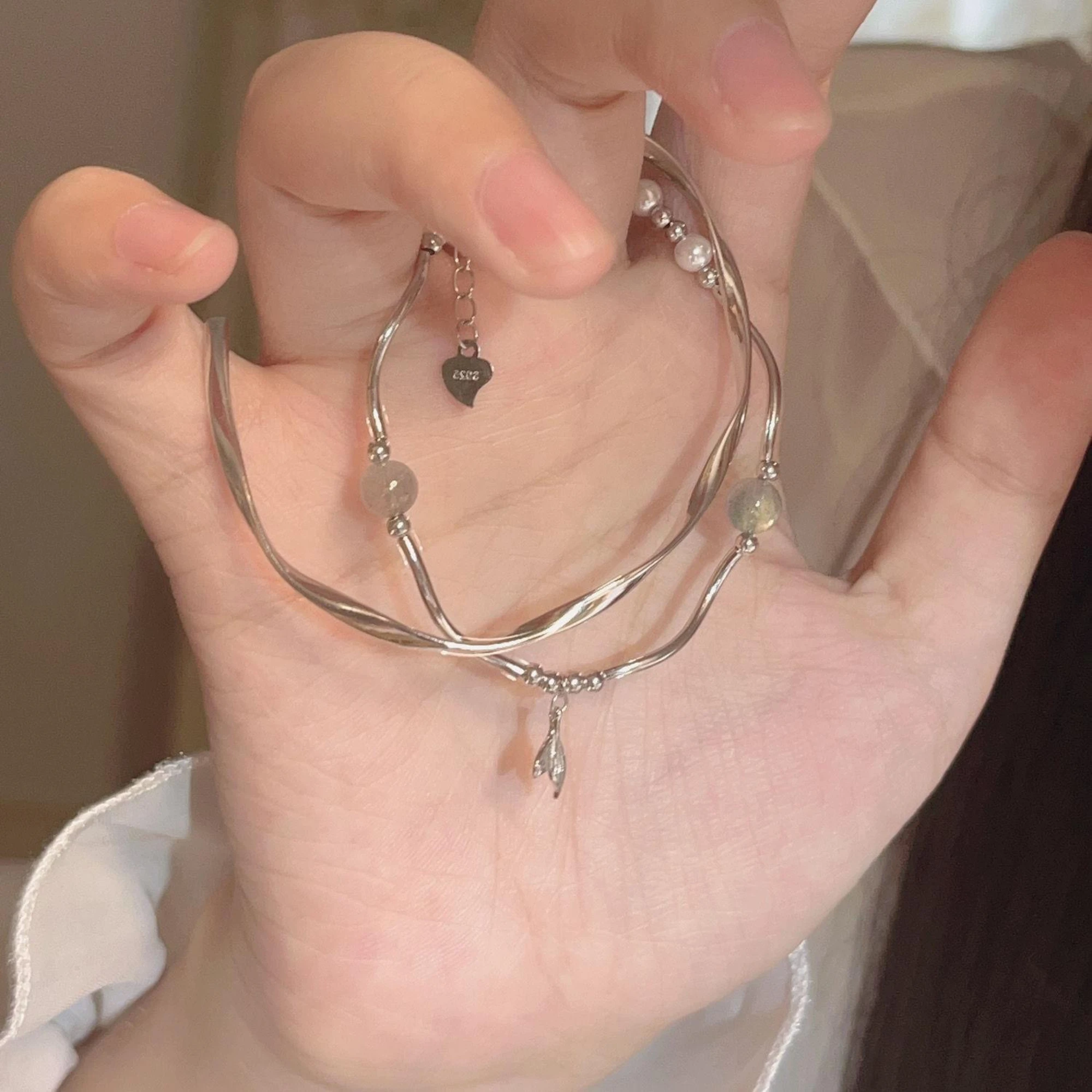 Модный браслет JueziCold из нержавеющей стали с цепочкой в форме сердца тумблерные