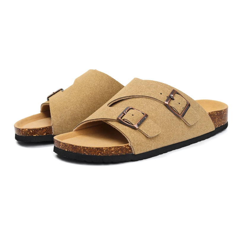 

Women Men Summer Beach Slide Sandals Casual Soft Cork Slippers Flip Flops Comfort Home Couples Outside Shoes Zapatilla Mujer