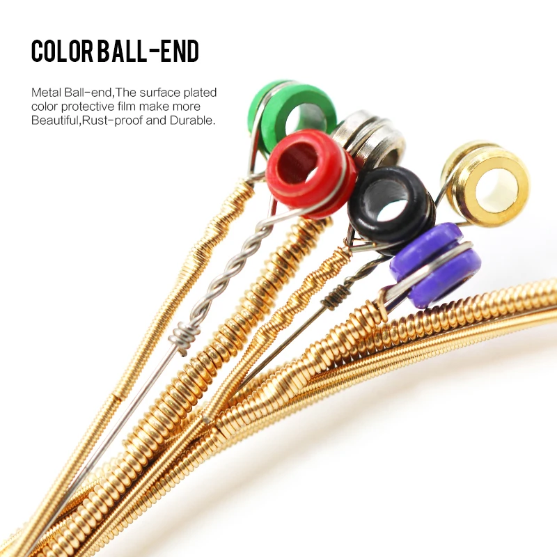 Струны для акустической гитары Orphee высокоуглеродистая сталь шестиугольный