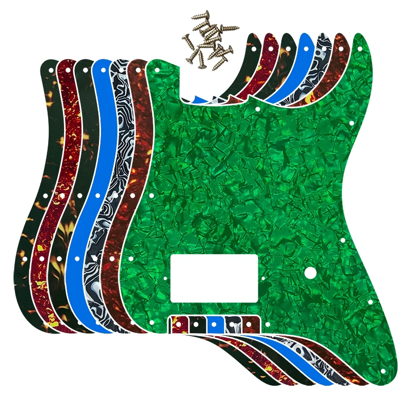 

Pleroo Guitar Parts - For FD US 11 Mounting Screw Hole Standard Start H PAF Guitar Pickguard With Brige Humbucker